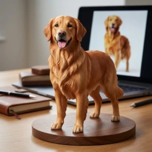 Custom Pet 3D Portrait Sculpture UAE - Hand-Painted handcrafted by Artiqra for customers across the UAE. Custom Pet 3D Portrait Sculpture UAE - Hand-Painted - hand painted pet 3D portrait UAE by Artiqra UAE
