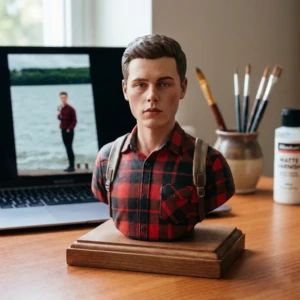 Our Work 32 Unique custom 3D figurine by Artiqra for graduation gift in Dubai with luxury stone-like feel and smooth texture