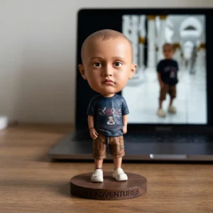 Our Work 34 Handmade 3D portrait figurine by Artiqra for anniversary gift with UV resistant coating and smooth resin texture