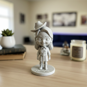 Our Work 62 Chibi marble 3d portrait - Best gift in UAE