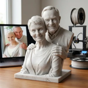 Our Work 59 Personalized mini statue Dubai for couple anniversary gift with high-definition handcrafted resin finish