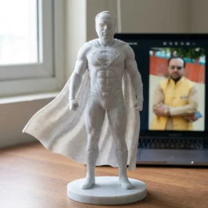 Custom Superhero 3D Portrait UAE - Marble Finish handcrafted by Artiqra for customers across the UAE. Custom Superhero 3D Portrait UAE - Marble Finish - custom superhero 3D portrait UAE by Artiqra UAE