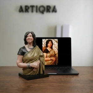 Our Work 26 Custom lifelike bust sculpture from photo by ARTIQRA UAE, personalized half-body portrait statue with realistic facial details and premium finish