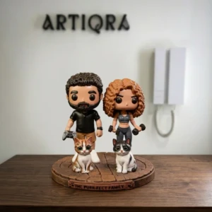 Our Work 7 Personalized Funko Pop style couple sculpture by ARTIQRA UAE, custom figurine with pets from photo, unique couple and pet lover gift lifelike miniature artiqra 2 inches.webp Ultra-realistic custom miniature sculpture from photo by ARTIQRA UAE, personalized 2-inch lifelike figurine with detailed facial features Lifelike half artiqra.webp Custom lifelike bust sculpture from photo by ARTIQRA UAE, personalized half-body portrait statue with realistic facial details and premium finish lifelike artiqra.webp Personalized realistic family portrait sculpture handcrafted from photo by ARTIQRA UAE, custom 3D family figurine gift with detailed likeness Lifelike artiqra senior minister.webp Custom realistic portrait sculpture from photo by ARTIQRA UAE, personalized senior minister figurine handcrafted as a commemorative keepsake gift lifelike artiqra father and doughter.webp Personalized father and daughter sculpture from photo by ARTIQRA UAE, custom realistic family figurine capturing cherished memories and moments
