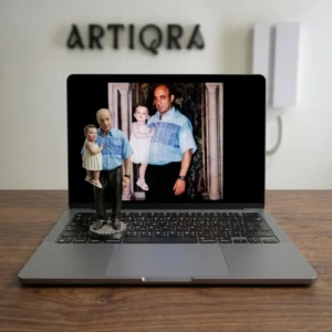 Our Work 17 Personalized father and daughter sculpture from photo by ARTIQRA UAE, custom realistic family figurine capturing cherished memories and moments